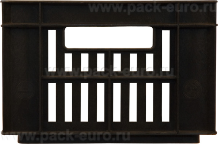 Ящик перфорированный 400×300×200, арт.: 302, объём 24, чёрный, код: 00415, арт. 302