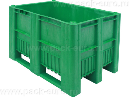 BoxPallet 1200х800х740 мм зеленый сплошной, арт. C-Box 1208 S (740) зеленый, код: 18898, арт. C-Box 1208 S (740) зеленый