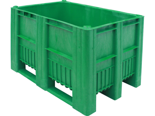 BoxPallet 1200х800х740 мм зеленый сплошной, арт. C-Box 1208 S (740) зеленый, код: 18898, арт. C-Box 1208 S (740) зеленый
