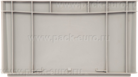 Ящик сплошной 400×300×220 мм, объем 21 л., арт.: ЕС 4322.1, серый, код: 14613, арт. ЕС 4322.1