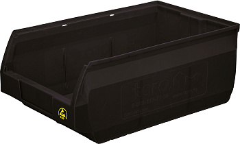 Ящик Palermo 500х310х200 PP, черный антистатичный, арт. 5005 ESD, код: 12774, арт. 5005 ESD