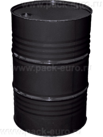 Бочка стальная 216,5л с пробками 0,8*0,8*0,8 RAL 9005, цв.черный, арт. БСЗ 216,5ук черный