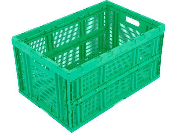 Ящик складной п/э 600х400х310 дно сплошное, стенки перфорированные, код: 07620, арт. 407-1 Ящик складной п/э 600х400х310 дно сплошное, стенки перфорированные, код: 07620, арт. 407-1