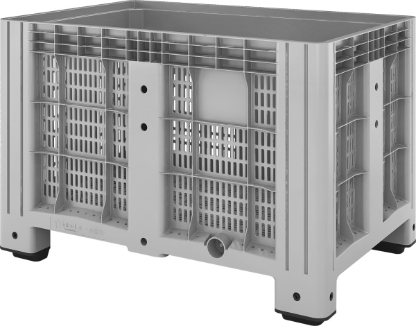 Контейнер 1200х800х800 мм перфорированный серый на ножках, арт. SDBOX 1208 P серый Контейнер 1200х800х800 мм перфорированный серый на ножках, арт. SDBOX 1208 P серый