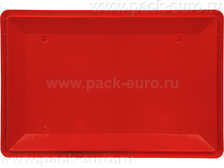 Ящик сплошной 600×400×200 мм, объем 40 л., арт.: 207, красный, код: 00384, Е2 (евроформат), арт. 207