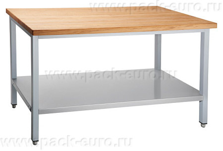 Стол кондитерский СКР-7-1 (1200x700x860 мм) столешница-дерево (бук), каркас крашен. арт.210000801207, арт. 21000801207