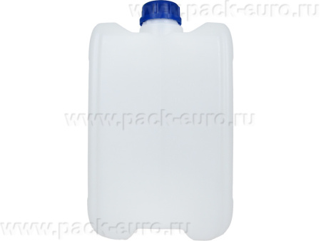 Канистра п/э 10л 225х200х305 штабелируемая, со шкалой уровня, с пробкой, код: 39308, арт. КП 10