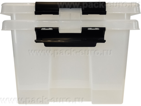 Ящик сплошной 500×390×250 мм, объем 36 л., арт.: Rox Box 36, прозрачный, код: 18706, арт. Rox Box 36