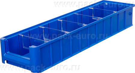 Ящик сплошной 600×156×90 мм, объем 8.42 л., арт.: SK 61509, синий, код: 12383, арт. SK 61509