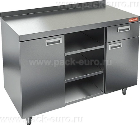 НБМКМ-12/6Б модуль барный с бортом - стол для кофемашин, 1200х600х850мм, HICOLD RUS, арт. 284673 от компании Европактрейд