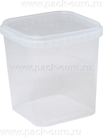 ВЕДРО КВАДРАТНОЕ 5,7л ВК-6 прозрачное, арт. ВПк 5,7м