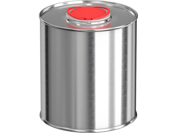 Банка металл 1л. круглая, с крышкой берикап 42мм неокрашенный, арт. БЖ 1 с берикапом