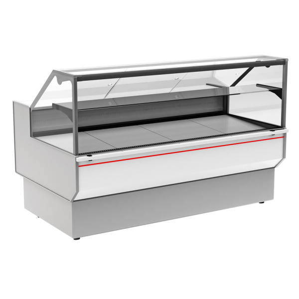 Витрина холодильная GC95 SV 1,2-1 (ВХСр-1,2 Carboma GC95) (0011-9003 боковины серые, декор белый), арт. 1802340p.68