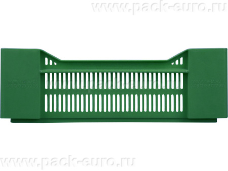 Ящик перфорированный 600×400×135, арт.: 119, объём 32.4, зелёный, код: 03005, арт. 119