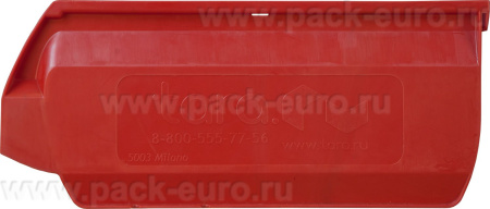 Ящик пластиковый 350х230х150 Milano  красный, арт. 5003