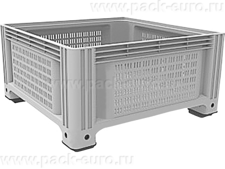 D-Box 1130 P 1130x1130x580 мм перфорированный на ножках, арт. D-Box 1130 P (580) серый, код: 19676, арт. D-Box 1130 P (580) серый