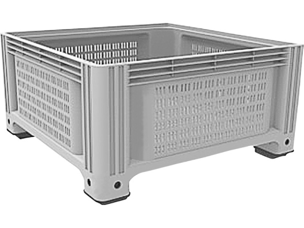 D-Box 1130 P 1130x1130x580 мм перфорированный на ножках, арт. D-Box 1130 P (580) серый, код: 19676, арт. D-Box 1130 P (580) серый