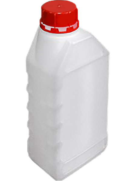 Бутыль 1л. прямоугольная, с пробкой  неокрашенный, арт. ПБ 1-63