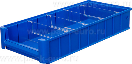 Ящик сплошной 500×234×90 мм, объем 10.53 л., арт.: SK 5209, синий, код: 12380, арт. SK 5209