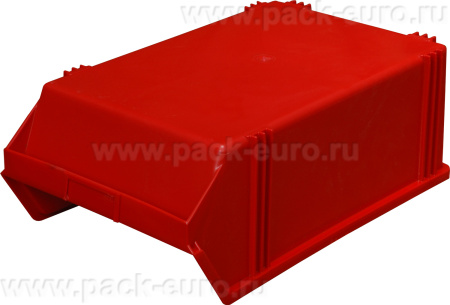 Ящик сплошной 500×310×183 мм, объем 28.37 л., арт.: 7965, красный, код: 00569, арт. 7965