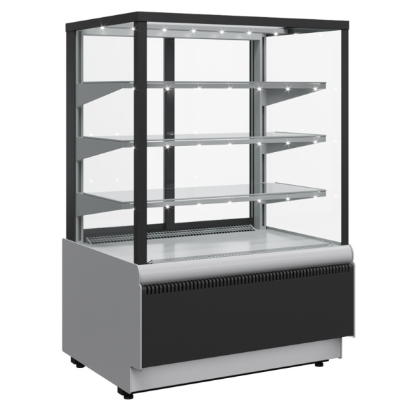 Витрина холодильная KC70 VV 0,6-1 9006-9005 (ВХСв-0,6д Carboma Cube Люкс ТЕХНО), арт. 1802439р от компании Европактрейд
