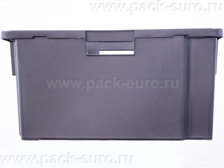 Ящик сплошной 600×400×300 мм, объем 52 л., арт.: 218-1, чёрный, код: 19564, арт. 218-1 ВС