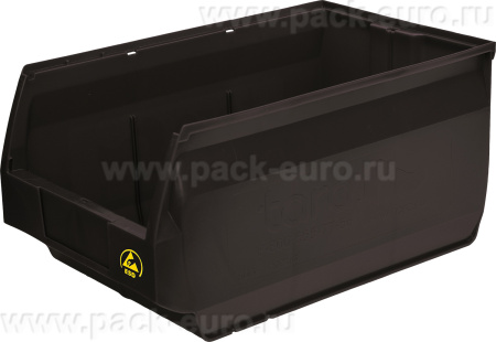 Ящик Venezia 500х310х250 PP, черный антистатичный, арт. 5006 ESD, код: 12775, арт. 5006 ESD