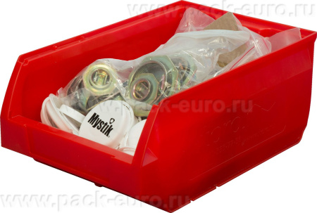 Ящик пластиковый 350х230х150 Milano  красный, арт. 5003