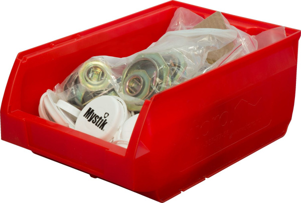 Ящик пластиковый 350х230х150 Milano  красный, арт. 5003 Ящик пластиковый 350х230х150 Milano  красный, арт. 5003