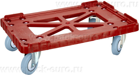 Тележка для ящиков арт.: 508-2, красный, код: 08172, арт. 508-2
