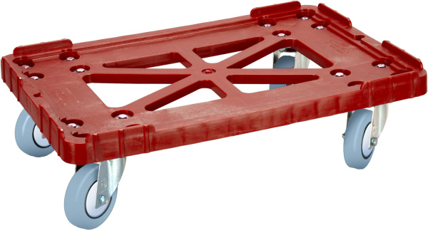 Тележка 600х400 серые резиновые колеса, Россия  красный, арт. 508-2 Тележка 600х400 серые резиновые колеса, Россия  красный, арт. 508-2