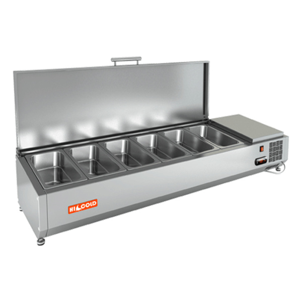 VRTU 1390 витрина охл. настольная, с крышкой, 1390х385х279 мм, HICOLD RUS, арт. 284253 от компании Европактрейд