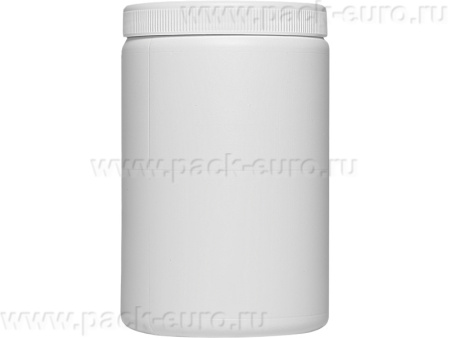 Банка п/э 1,1л. круглая, с крышкой, код: 32156, арт. БП 1,1к