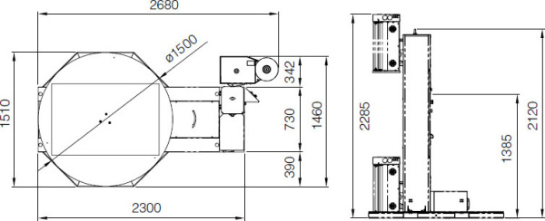 Паллетоупаковщик Saving eMPs d.1500 h.2500 Паллетоупаковщик Saving eMPs d.1500 h.2500