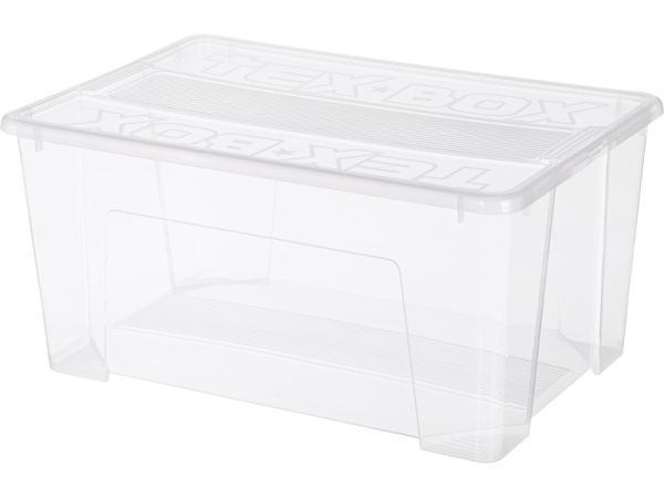 Ящик п/п TEX BOX 570х380х272 48л. цв. прозрачный, арт. TEX BOX 48 Ящик п/п TEX BOX 570х380х272 48л. цв. прозрачный, арт. TEX BOX 48
