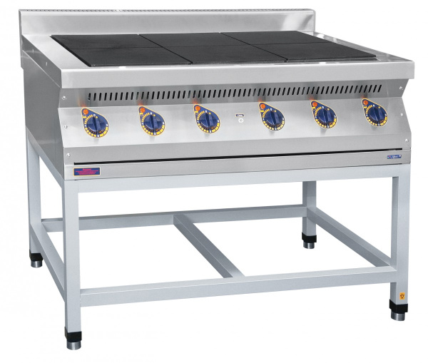 ЭПК-67П Электроплита, 6 конфорок (300х300 мм), на открытой крашеной подставке, 16.8 кВт, 380 В, арт. 71000000939 ЭПК-67П Электроплита, 6 конфорок (300х300 мм), на открытой крашеной подставке, 16.8 кВт, 380 В, арт. 71000000939