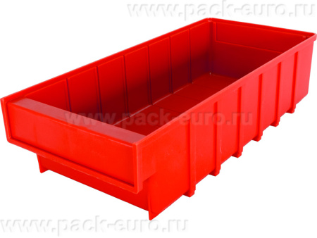 Ящик п/п 400x185x100 красный, арт. 6003