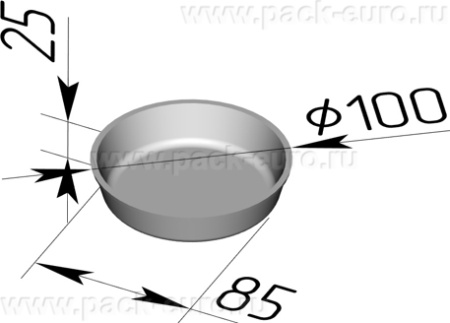 Форма для хлеба круглая 17 Е 100 х 85 х 25 мм