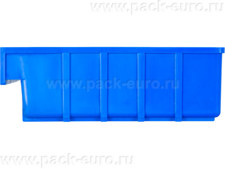 Ящик сплошной 300×185×100 мм, объем 5.55 л., арт.: 6002, синий, код: 10459, арт. 6002