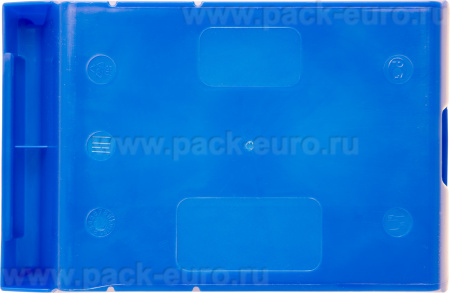 Ящик сплошной 170×105×75 мм, объем 1.34 л., арт.: 5001, синий, код: 10033, арт. 5001