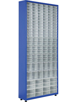 Шкаф со сплошными ящиками 780×230×1810 мм, объем  л., арт.: TMD3-K, синий, код: 20157, арт. TMD3-K