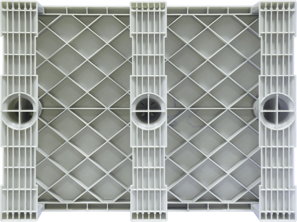 Паллет 800x600х150 сплошной, на 3-х полозьях, арт. TR 680 черный, код: 07877, арт. TR 680 черный