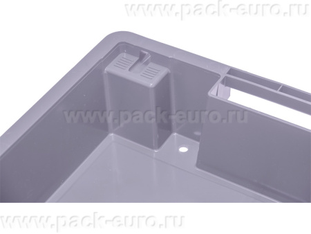 Ящик полимерный 600х400х100 сплошной с отверстиями, код: 32946, арт. 224 ВС