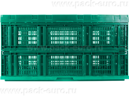Ящик перфорированный 600×400×310, арт.: 407, зелёный, код: 10424, арт. 407