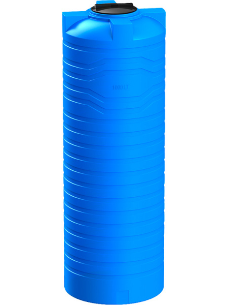 Емкость 1 000л. вертикальная, цилиндрическая синий, арт. N 1000