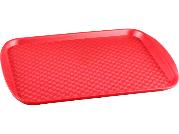 Поднос с ручками 450x350 мм красный, арт. 422106611