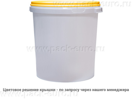Ведро-бак 30л круглое, арт. ВП 30 бел, код: 00256, арт. ВП 30 бел