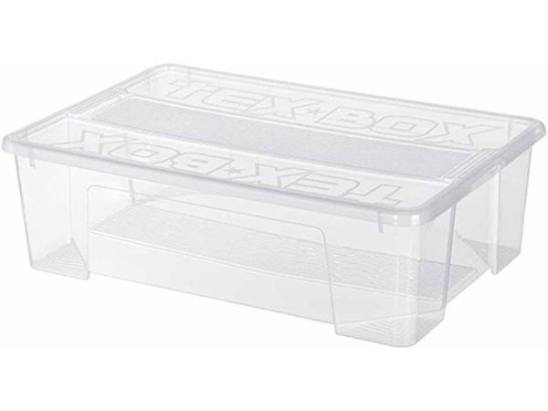 Ящик п/п TEX BOX 570х380х170 28л. цв. прозрачный, арт. TEX BOX 28 Ящик п/п TEX BOX 570х380х170 28л. цв. прозрачный, арт. TEX BOX 28