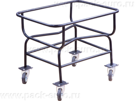 Тележка для ящика 426 высокая, колеса резина, арт. ТЛ-426 высокая