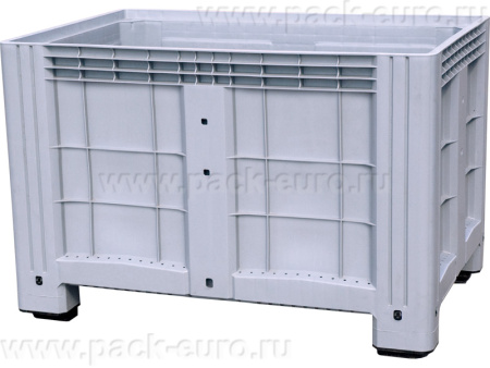 Контейнер 1200х800х800 сплошной, на ножках, арт. SDBOX 1208 S серый, код: 05460, арт. SDBOX 1208 S серый